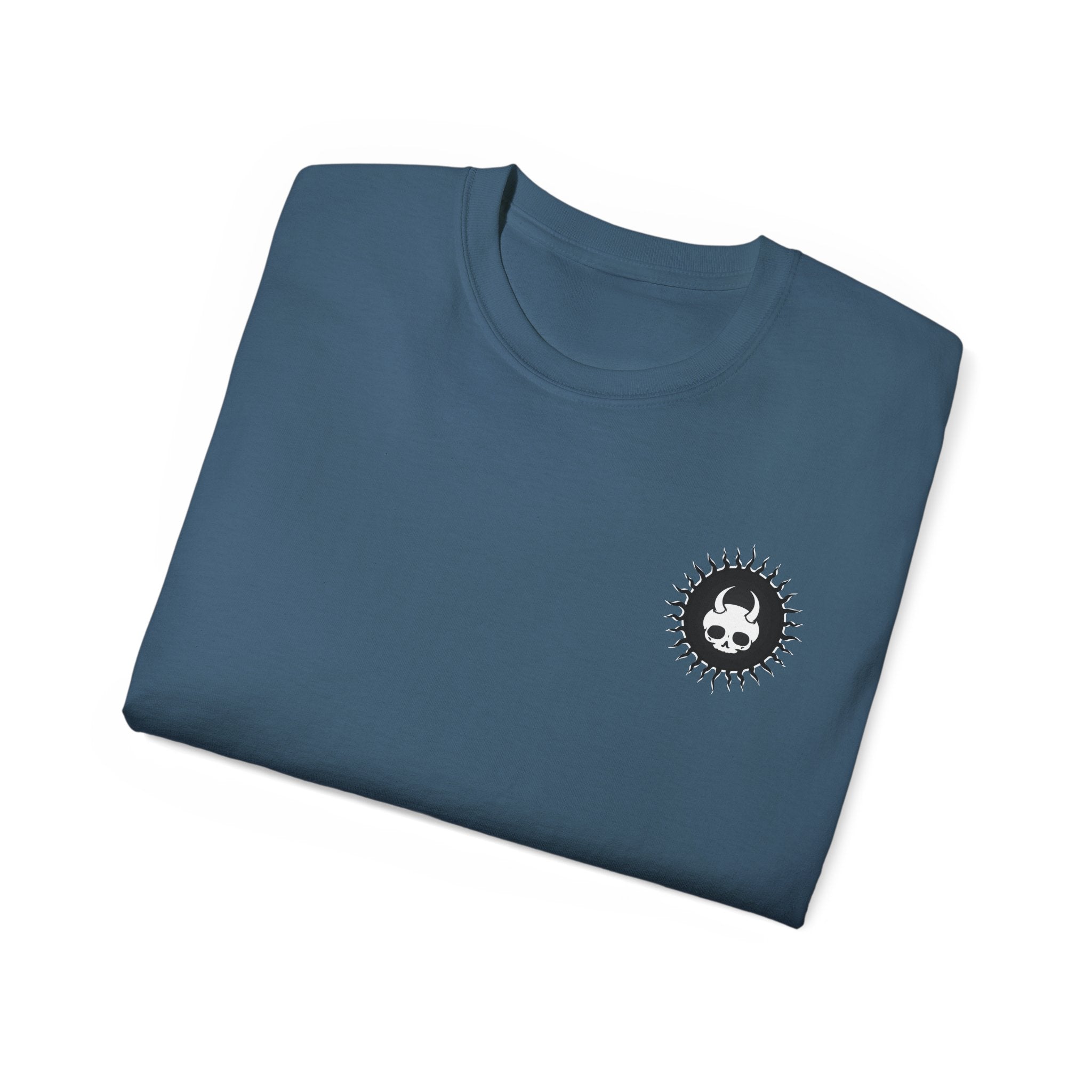 Reverse Exorcism - Unisex Cotton Tee (Back) - Damned Threads